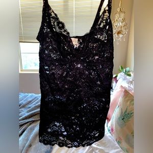 Black lace cami
